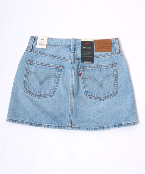 Levi's（リーバイス）の「Levi's（リーバイス）ICON SKIRT/デニムミニスカート（デニムスカート・レディース・ライトブルー・24inch/25inch/26inch/27inch）」の4枚目の写真