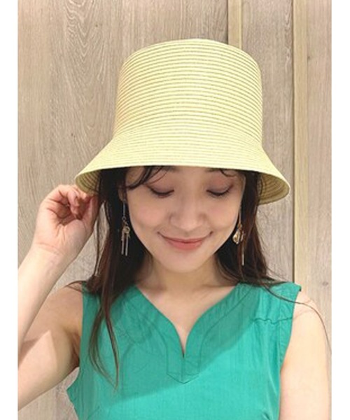 MERCURYDUO(マーキュリーデュオ)の「ペーパーバケットハット(ハット・レディース・ブラック/ベージュ・FREE)」の1枚目の写真