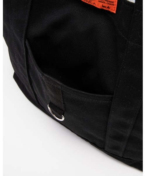 RVCA(ルーカ)の「RVCA メンズ CHAINMAIL LARGE CANVAS BAG バッグ【2023年春夏モデル】/ルーカキャンバストート(トートバッグ・メンズ・ブラック/ホワイト・FREE)」の8枚目の写真