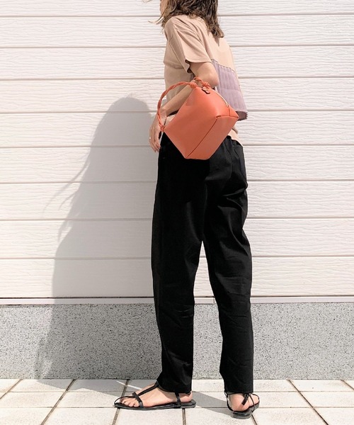 Q（キュー）の「コットンサテンイージーパンツ（その他パンツ・レディース・ラベンダー/ターコイズブルー/ブラック・MEDIUM）」の16枚目の写真