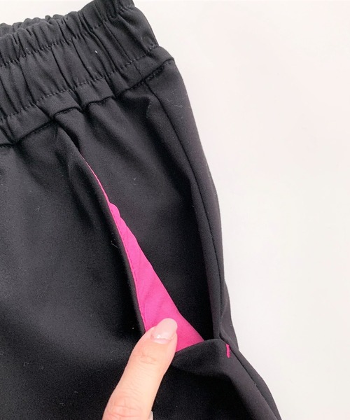 Q（キュー）の「コットンサテンイージーパンツ（その他パンツ・レディース・ラベンダー/ターコイズブルー/ブラック・MEDIUM）」の10枚目の写真