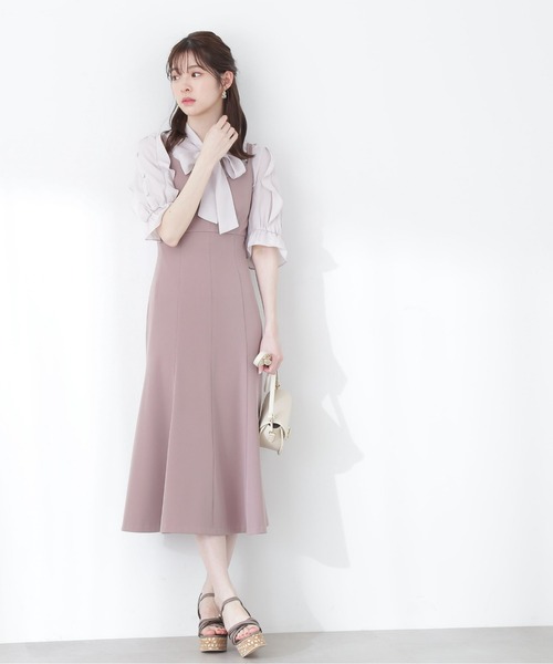 PROPORTION BODY DRESSING（プロポーションボディドレッシング）の「オープンショルダー2Wayボウタイブラウス/1213110406（シャツ/ブラウス・レディース・グレー/チャコールグレー/パープル/ラベンダー・SMALL/MEDIUM）」の18枚目の写真