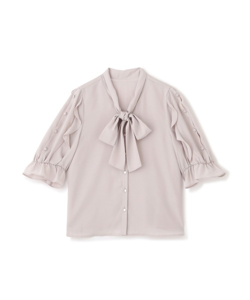 PROPORTION BODY DRESSING（プロポーションボディドレッシング）の「オープンショルダー2Wayボウタイブラウス/1213110406（シャツ/ブラウス・レディース・グレー/チャコールグレー/パープル/ラベンダー・SMALL/MEDIUM）」の8枚目の写真