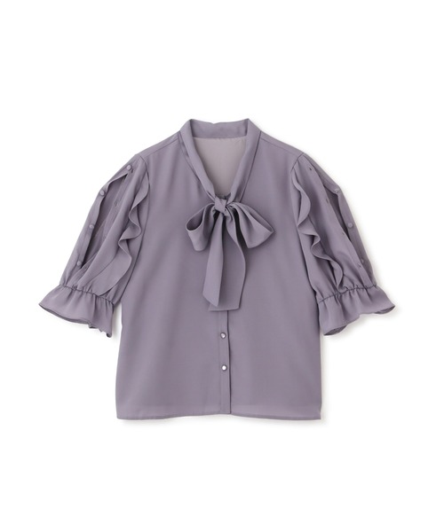 PROPORTION BODY DRESSING（プロポーションボディドレッシング）の「オープンショルダー2Wayボウタイブラウス/1213110406（シャツ/ブラウス・レディース・グレー/チャコールグレー/パープル/ラベンダー・SMALL/MEDIUM）」の20枚目の写真