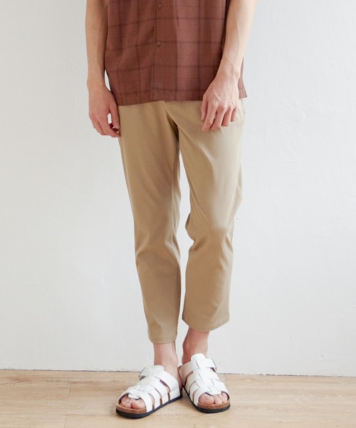 ikka(イッカ)の「【雑誌MonoMax5月号掲載】GOKU楽パンツ EASY STRETCH 冷感アンクル【接触冷感】「小泉孝太郎さん着用モデル」(その他パンツ・メンズ・ベージュ/オリーブ/グリーン系その他/ネイビー/ブラック/チャコール/グレー・S/M/L/XL)」の21枚目の写真