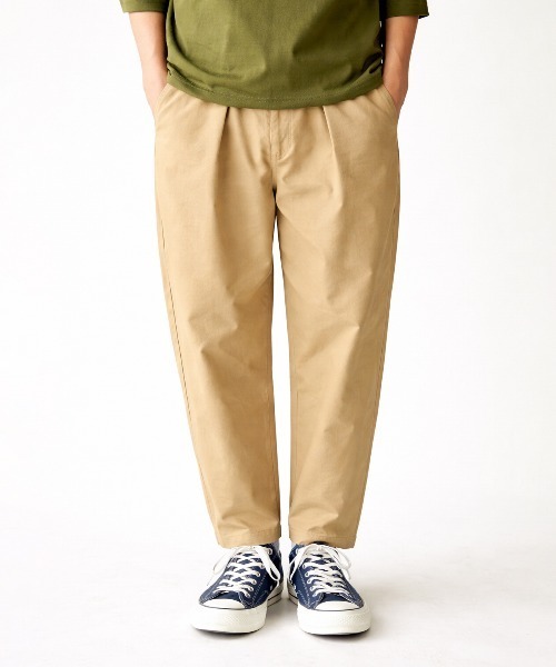 rehacer(レアセル)の「rehacer : Easy Adjust Ankle Cut Pants / イージー アジャスト アンクルカットパンツ(その他パンツ・メンズ・ブラック/カーキ/ベージュ/ネイビー・LARGE/SMALL/MEDIUM)」の1枚目の写真