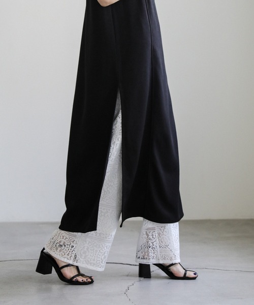 select MOCA(セレクトモカ)の「ナローストラップヒールサンダル(サンダル・レディース・ブラック/オフホワイト・SMALL/MEDIUM/LARGE)」の11枚目の写真
