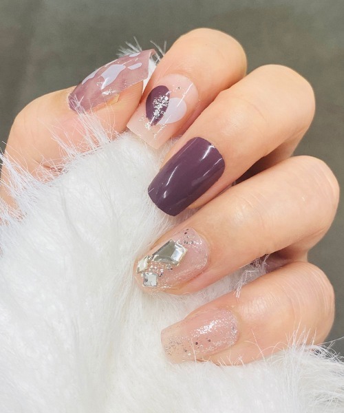 Doux Belle（ドゥーベル）の「ネイルチップ ハンド 貼るだけ（ネイルシール/ネイルチップ・レディース・N/B/H/K/E/C/A/L/I/F/O/J/M/P/D/G/Q/R/V/U/T/S・FREE）」の15枚目の写真