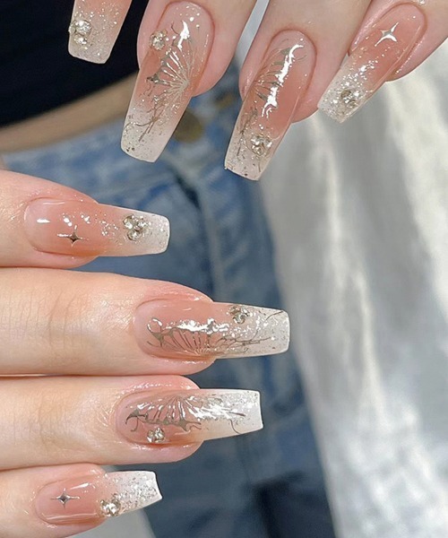 Doux Belle（ドゥーベル）の「ネイルチップ ハンド 貼るだけ（ネイルシール/ネイルチップ・レディース・N/B/H/K/E/C/A/L/I/F/O/J/M/P/D/G/Q/R/V/U/T/S・FREE）」の19枚目の写真