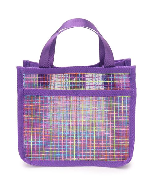 SHOO・LA・RUE（シューラルー）の「◆メッシュバッグ(S)（トートバッグ・レディース・グリーン/ブラック/パープル系2/ピンク系6・00）」の3枚目の写真