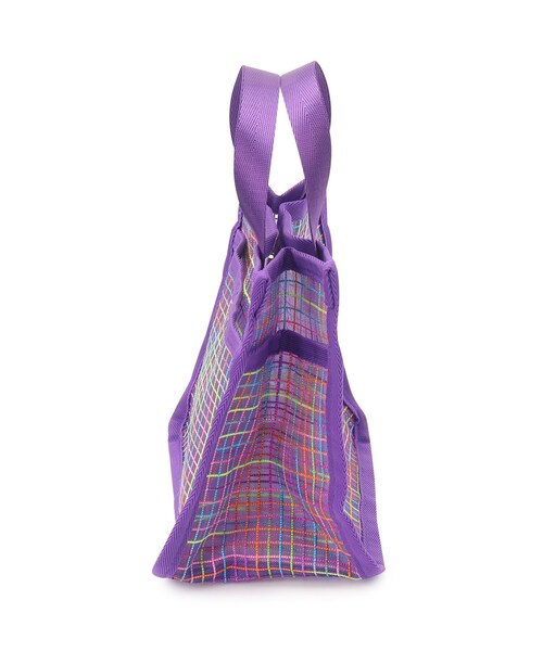 SHOO・LA・RUE（シューラルー）の「◆メッシュバッグ(S)（トートバッグ・レディース・グリーン/ブラック/パープル系2/ピンク系6・00）」の7枚目の写真