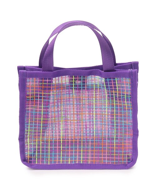 SHOO・LA・RUE（シューラルー）の「◆メッシュバッグ(S)（トートバッグ・レディース・グリーン/ブラック/パープル系2/ピンク系6・00）」の8枚目の写真