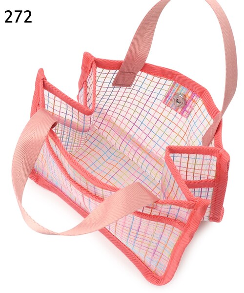 SHOO・LA・RUE（シューラルー）の「◆メッシュバッグ(S)（トートバッグ・レディース・グリーン/ブラック/パープル系2/ピンク系6・00）」の12枚目の写真