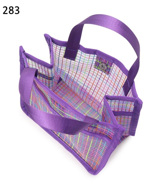 SHOO・LA・RUE（シューラルー）の「◆メッシュバッグ(S)（トートバッグ・レディース・グリーン/ブラック/パープル系2/ピンク系6・00）」の13枚目の写真