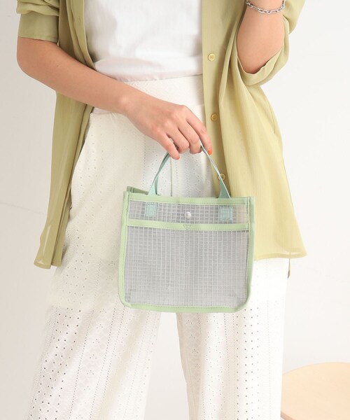 SHOO・LA・RUE（シューラルー）の「◆メッシュバッグ(S)（トートバッグ・レディース・グリーン/ブラック/パープル系2/ピンク系6・00）」の20枚目の写真