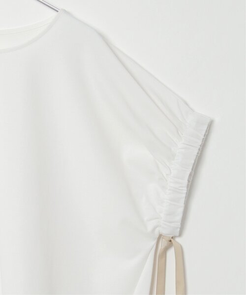 LBC(エルビーシー)の「袖ギャザーリボンチュニック(Tシャツ/カットソー・レディース・ブラック/ベージュ/ホワイト・M)」の15枚目の写真