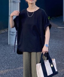 LBC | 袖ギャザーリボンチュニック(Tシャツ/カットソー)