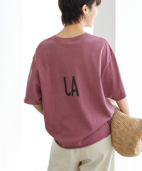 THE DAY ON THE BEACH(ザデイオンザビーチ)の「【THE DAY ON THE BEACH】CUT OFF T-SH TEE:カットソー(Tシャツ/カットソー・レディース・ブラック/ダークパープル/ホワイト系その他/ブラックミックス・FREE)」の4枚目の写真
