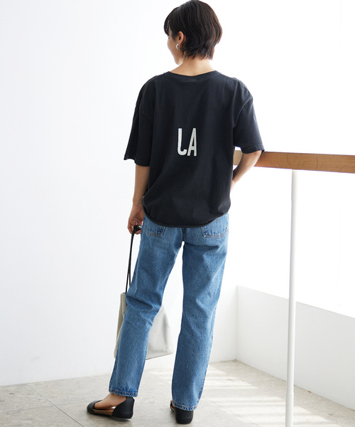 THE DAY ON THE BEACH(ザデイオンザビーチ)の「【THE DAY ON THE BEACH】CUT OFF T-SH TEE:カットソー(Tシャツ/カットソー・レディース・ブラック/ダークパープル/ホワイト系その他/ブラックミックス・FREE)」の7枚目の写真