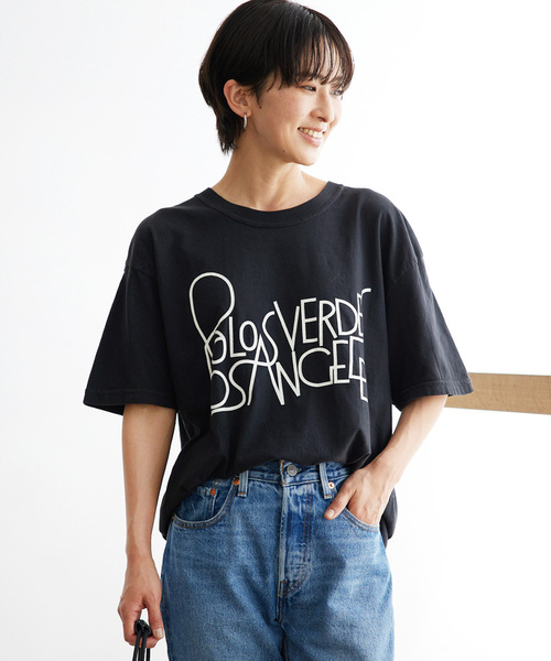 THE DAY ON THE BEACH(ザデイオンザビーチ)の「【THE DAY ON THE BEACH】CUT OFF T-SH TEE:カットソー(Tシャツ/カットソー・レディース・ブラック/ダークパープル/ホワイト系その他/ブラックミックス・FREE)」の8枚目の写真