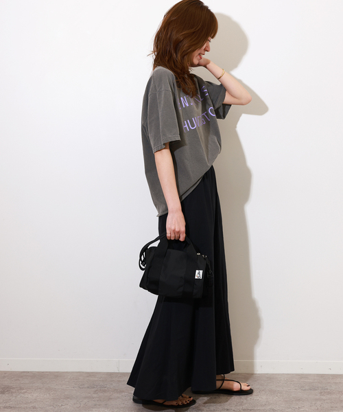 THE DAY ON THE BEACH(ザデイオンザビーチ)の「【THE DAY ON THE BEACH】CUT OFF T-SH TEE:カットソー(Tシャツ/カットソー・レディース・ブラック/ダークパープル/ホワイト系その他/ブラックミックス・FREE)」の14枚目の写真