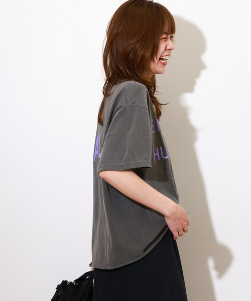 THE DAY ON THE BEACH(ザデイオンザビーチ)の「【THE DAY ON THE BEACH】CUT OFF T-SH TEE:カットソー(Tシャツ/カットソー・レディース・ブラック/ダークパープル/ホワイト系その他/ブラックミックス・FREE)」の19枚目の写真