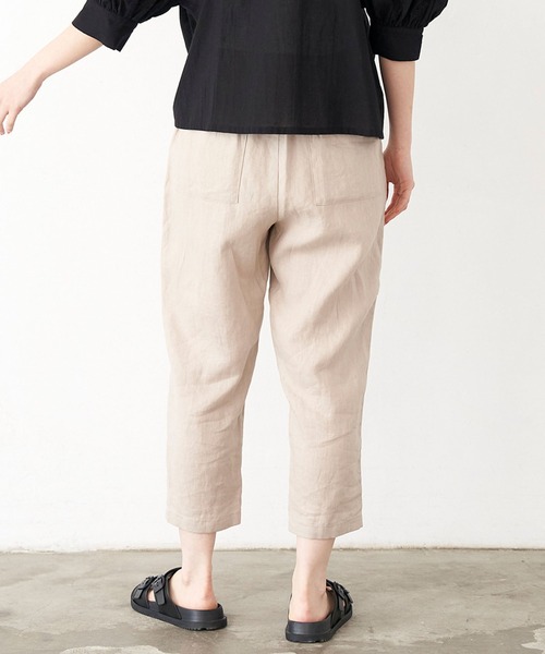 NIMES(ニーム)の「リネンテーパードパンツ(その他パンツ・レディース・ベージュ/ラベンダー/チャコールグレー・0/1)」の13枚目の写真