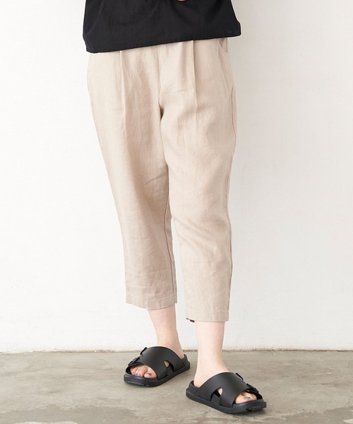 NIMES(ニーム)の「リネンテーパードパンツ(その他パンツ・レディース・ベージュ/ラベンダー/チャコールグレー・0/1)」の15枚目の写真