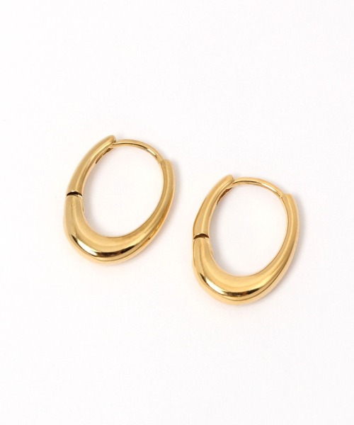 A part by（アパートバイ）の「ステンレス_ワンタッチフープピアス（ピアス（両耳用）・レディース・シルバー/ゴールド・FREE）」の4枚目の写真