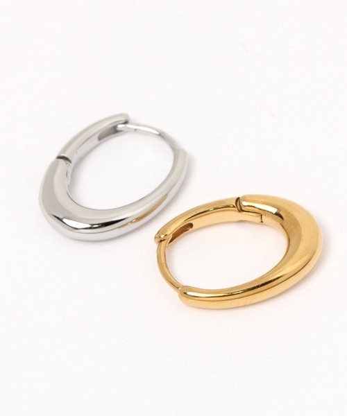 A part by（アパートバイ）の「ステンレス_ワンタッチフープピアス（ピアス（両耳用）・レディース・シルバー/ゴールド・FREE）」の11枚目の写真