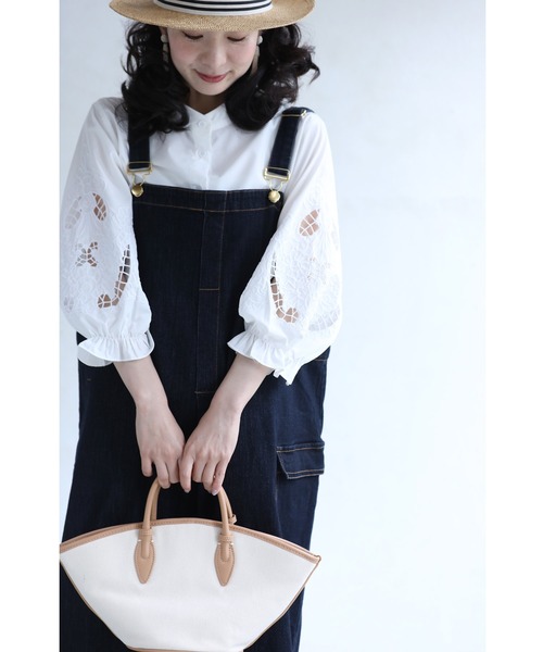 cawaii（カワイイ）の「ふっくらカッティングレース袖のシャツトップス 長袖（シャツ/ブラウス・レディース・ホワイト・FREE）」の18枚目の写真