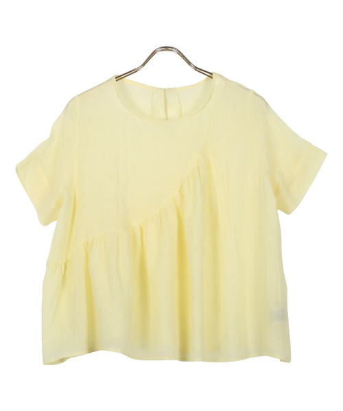 アシンメトリーシアーガーゼブラウス