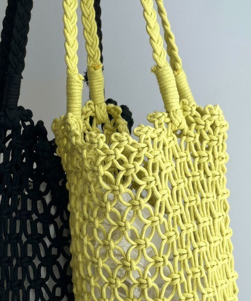 marjour(マージュール)の「COTTON NET BAG(ショルダーバッグ・レディース・ブラック/ライム・FREE)」の11枚目の写真