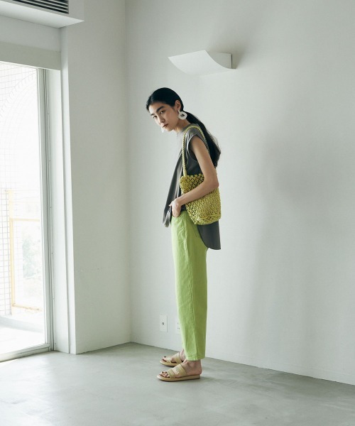 marjour(マージュール)の「COTTON NET BAG(ショルダーバッグ・レディース・ブラック/ライム・FREE)」の3枚目の写真