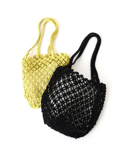 marjour(マージュール)の「COTTON NET BAG(ショルダーバッグ・レディース・ブラック/ライム・FREE)」の12枚目の写真