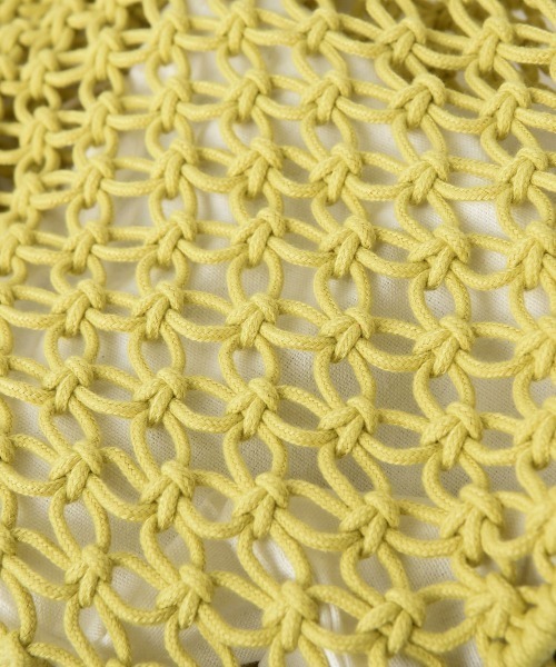 marjour(マージュール)の「COTTON NET BAG(ショルダーバッグ・レディース・ブラック/ライム・FREE)」の6枚目の写真