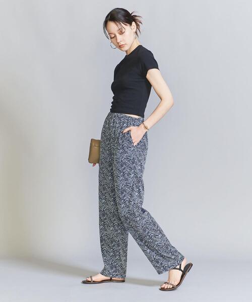 【新品】provoke BEAUTY &YOUTH フラワーパンツ フラワープリント パンツ