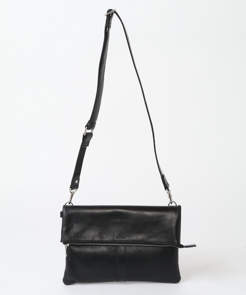 CROWDED CLOSET（クラウデッドクローゼット）の「【SEEKER(シーカー)】オイルレザー 2WAY口折れクラッチショルダー（クラッチバッグ・メンズ・グリーン/ネイビー/ブラック・FREE）」の20枚目の写真