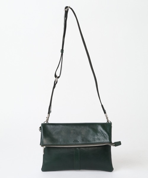 CROWDED CLOSET（クラウデッドクローゼット）の「【SEEKER(シーカー)】オイルレザー 2WAY口折れクラッチショルダー（クラッチバッグ・メンズ・グリーン/ネイビー/ブラック・FREE）」の21枚目の写真