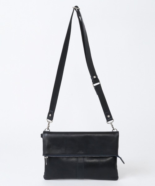 CROWDED CLOSET（クラウデッドクローゼット）の「【SEEKER(シーカー)】オイルレザー 2WAY口折れクラッチショルダー（クラッチバッグ・メンズ・グリーン/ネイビー/ブラック・FREE）」の22枚目の写真