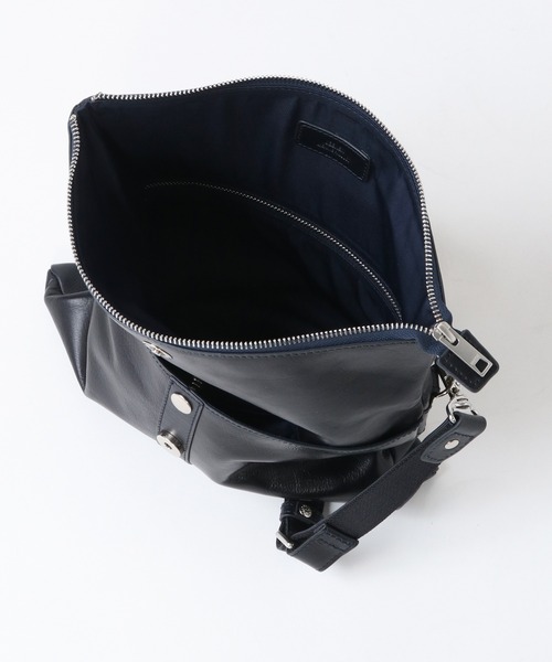 CROWDED CLOSET（クラウデッドクローゼット）の「【SEEKER(シーカー)】オイルレザー 2WAY口折れクラッチショルダー（クラッチバッグ・メンズ・グリーン/ネイビー/ブラック・FREE）」の19枚目の写真