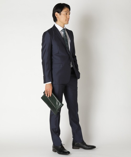 CROWDED CLOSET（クラウデッドクローゼット）の「【SEEKER(シーカー)】オイルレザー 2WAY口折れクラッチショルダー（クラッチバッグ・メンズ・グリーン/ネイビー/ブラック・FREE）」の9枚目の写真