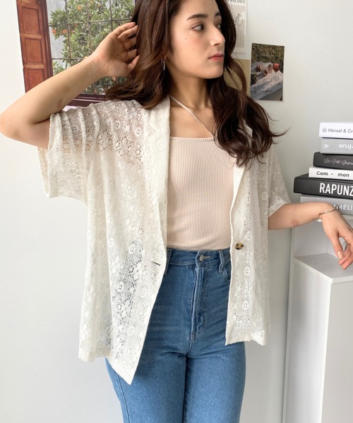 moment+（モーメントプラス）の「C/Nフラワーレースジャケット