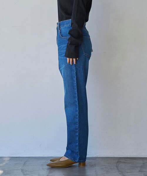 coen（コーエン）の「ストレートデニムパンツ（デニムパンツ・レディース・ブラック/コバルトブルー・S/M/L）」の8枚目の写真