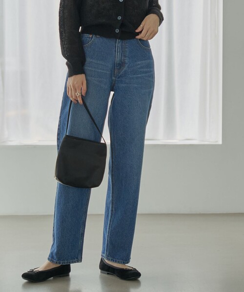 coen（コーエン）の「ストレートデニムパンツ（デニムパンツ・レディース・ブラック/コバルトブルー・S/M/L）」の16枚目の写真