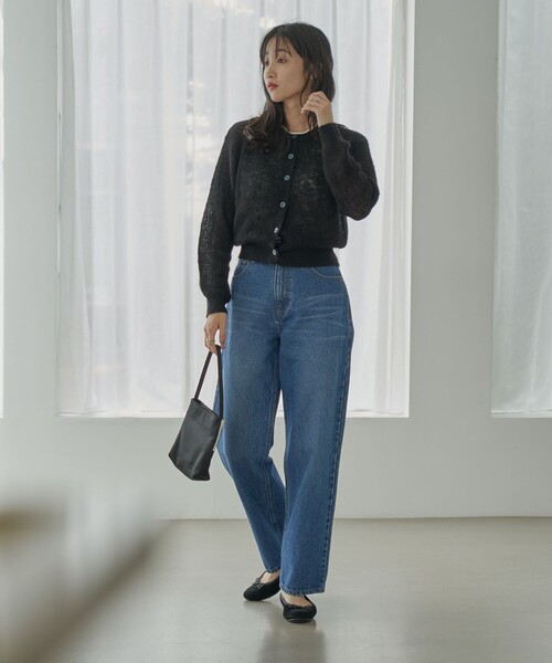 coen（コーエン）の「ストレートデニムパンツ（デニムパンツ・レディース・ブラック/コバルトブルー・S/M/L）」の18枚目の写真