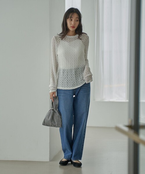 coen（コーエン）の「ストレートデニムパンツ（デニムパンツ・レディース・ブラック/コバルトブルー・S/M/L）」の19枚目の写真