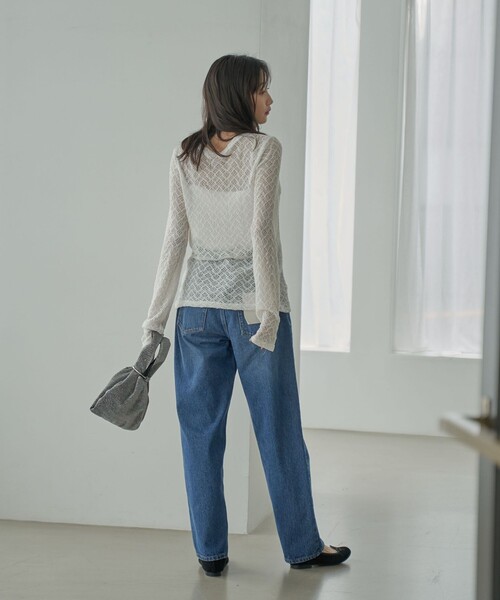 coen（コーエン）の「ストレートデニムパンツ（デニムパンツ・レディース・ブラック/コバルトブルー・S/M/L）」の21枚目の写真