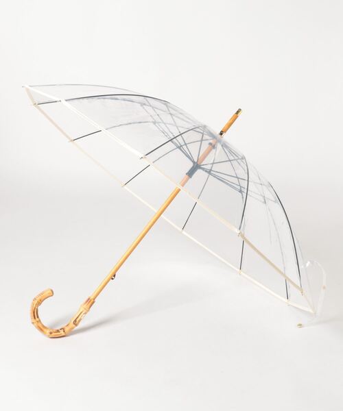 Traditional Weatherwear（トラディショナルウェザーウェア）の「BAMBOO CLEAR UMBRELLA（長傘・レディース・グリーン/ブラウン/ブルー系その他/ブルー/ホワイト系その他/レッド/ブラック・FREE）」の2枚目の写真