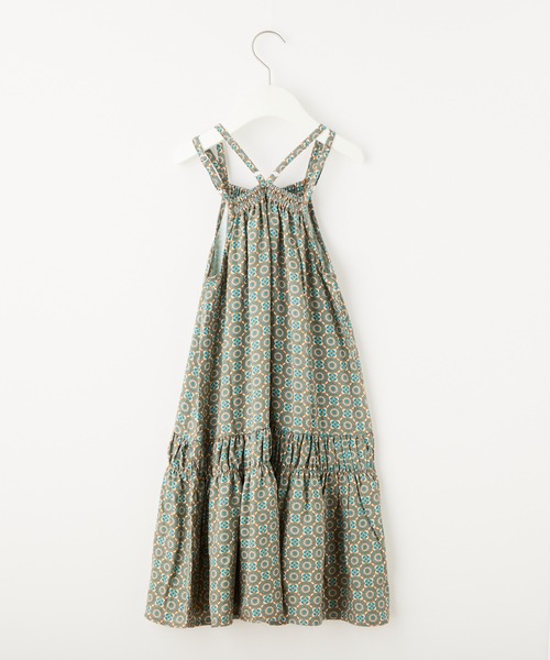 CIAOPANIC TYPY（チャオパニックティピー）の「【KIDS】バティック&ペイズリー柄レーヨンギャザーキャミワンピ（ワンピース・キッズ・オレンジ/ブルー・105/120/140/150）」の10枚目の写真